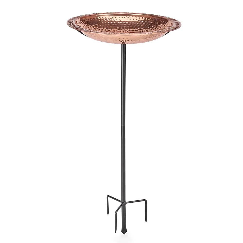 Pure Copper Bird Bath with Garden Pole - Image 12