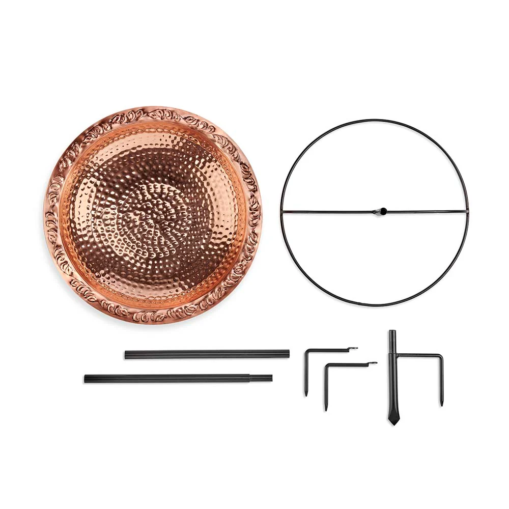 Pure Copper Bird Bath with Garden Pole - Image 8