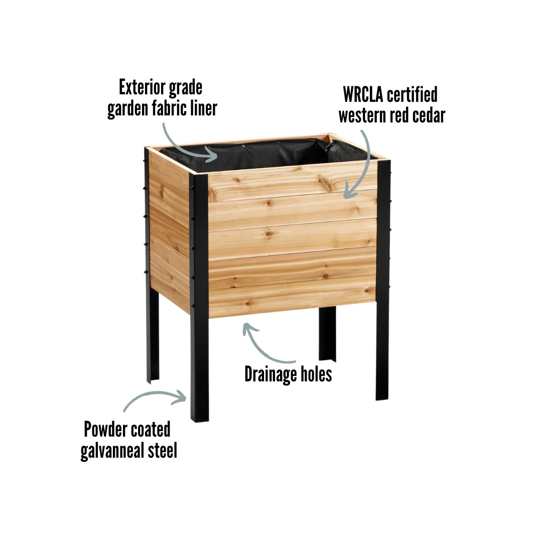 18" x 24" Raised Garden Bed - 30" Tall - Image 2