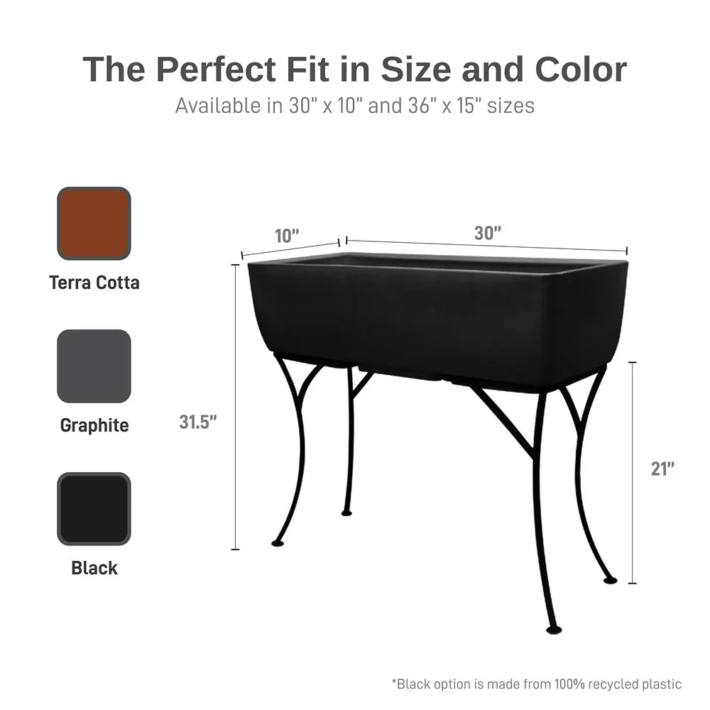 30" Rectangular Garden Planter - Image 8