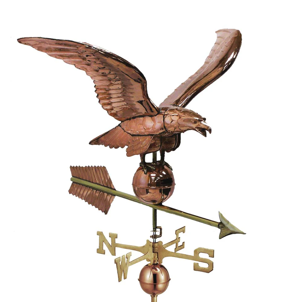 34" Smithsonian Eagle Estate Weathervane - Pure Copper - Image 2