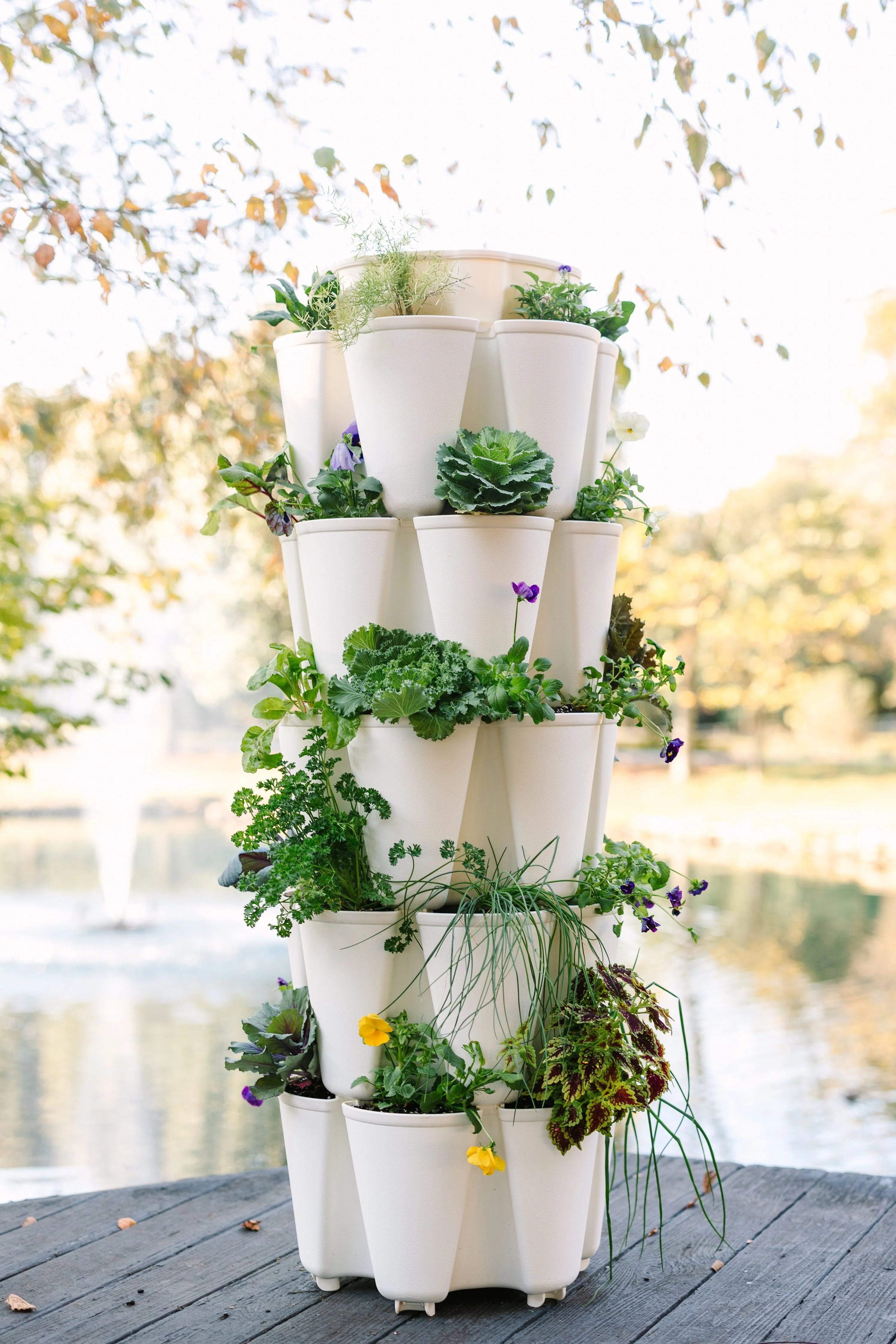 5 Tier GreenStalk Garden Original Vertical Planter - Basic Texture