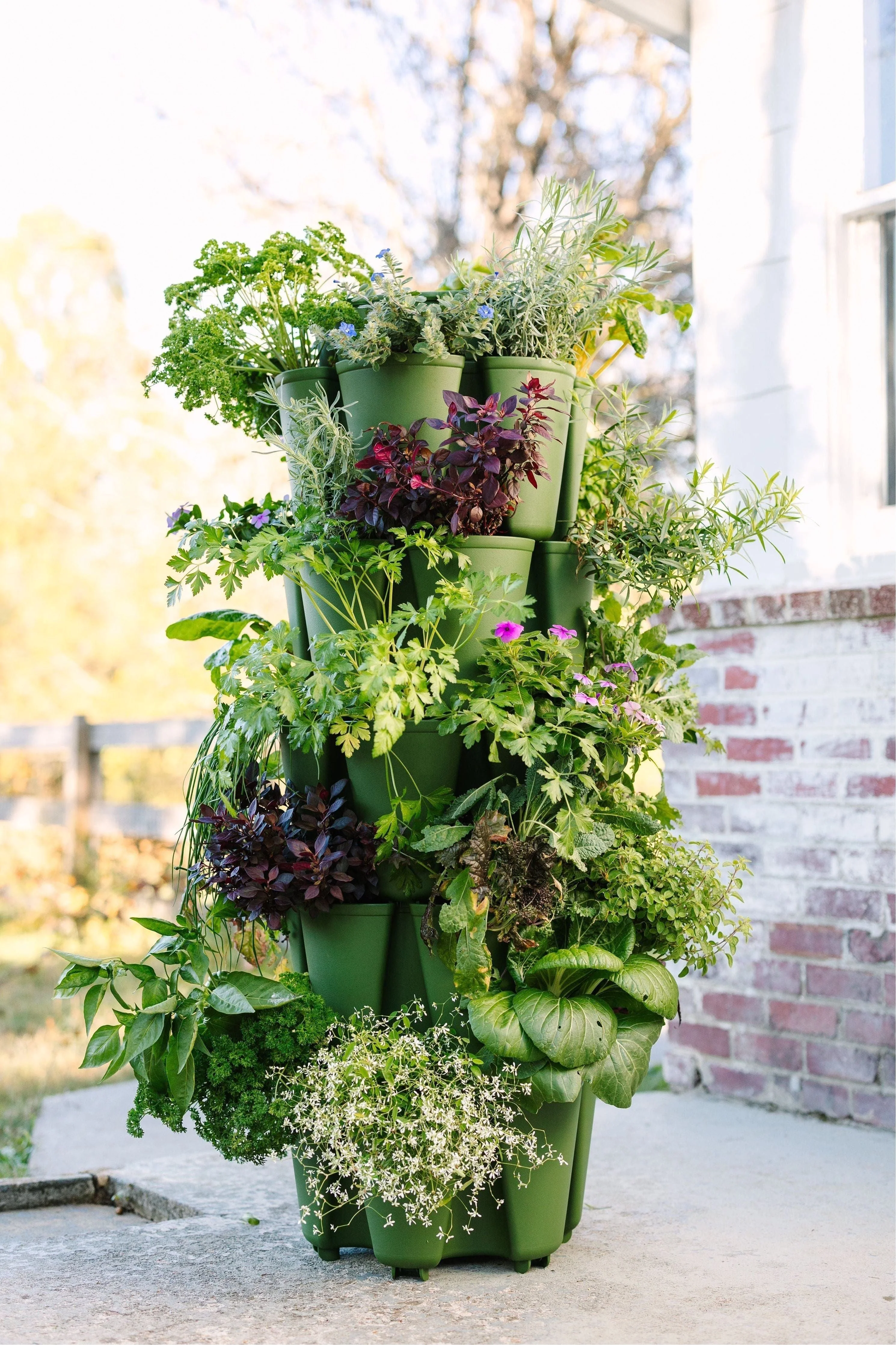 5 Tier GreenStalk Garden Original Vertical Planter - Basic Texture - Image 2