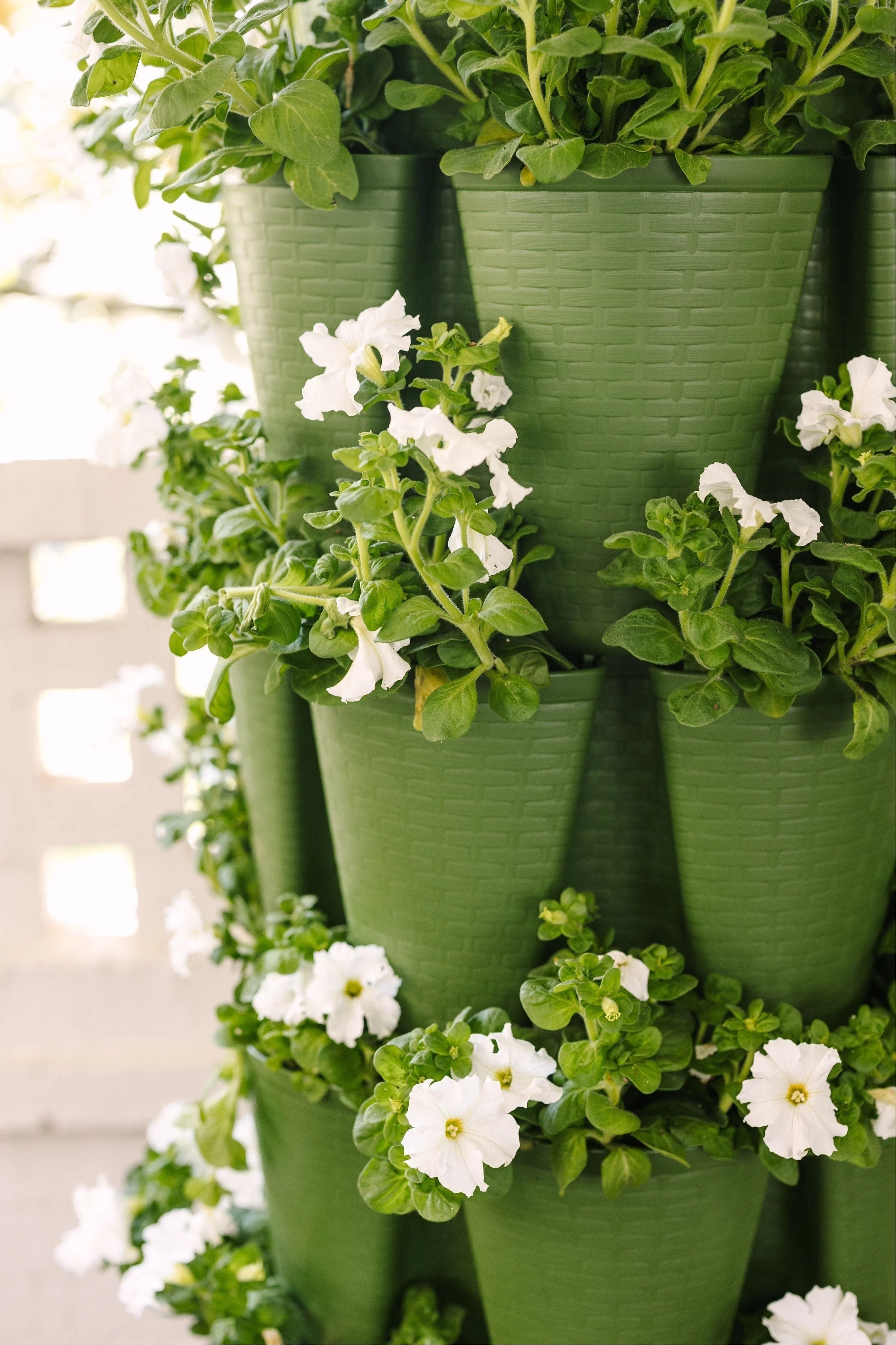 5 Tier GreenStalk Garden Original Vertical Planter - Basket Weave Texture - Image 10