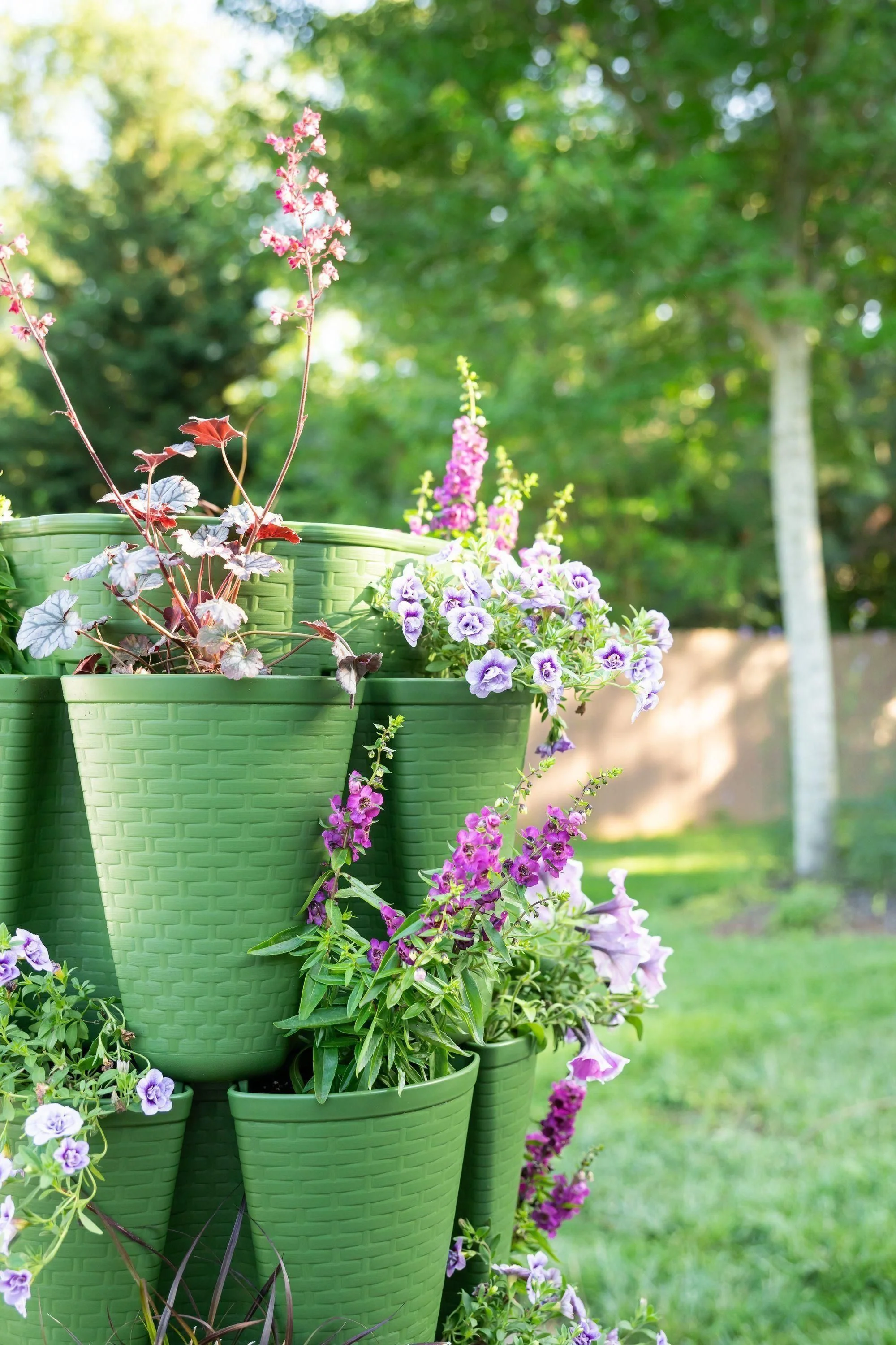 5 Tier GreenStalk Garden Original Vertical Planter - Basket Weave Texture - Image 6