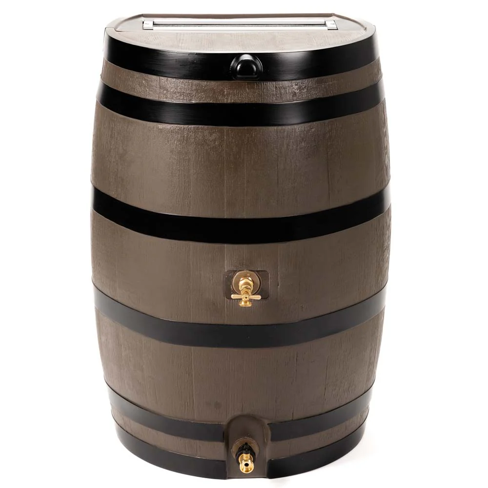 50 Gallon Dual Spigot Rain Barrel