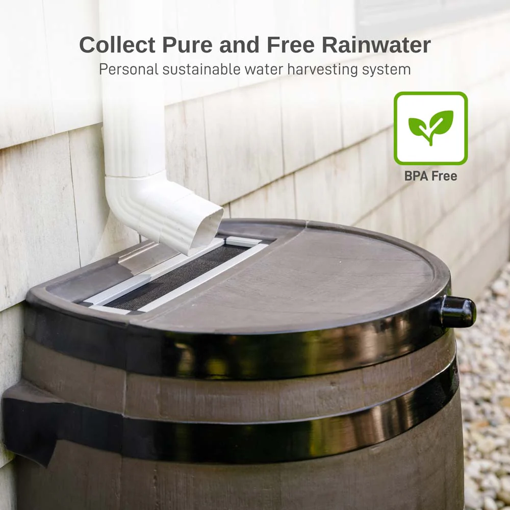 50 Gallon Dual Spigot Rain Barrel - Image 4