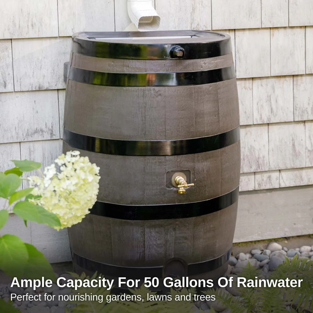 50 Gallon Dual Spigot Rain Barrel - Image 7