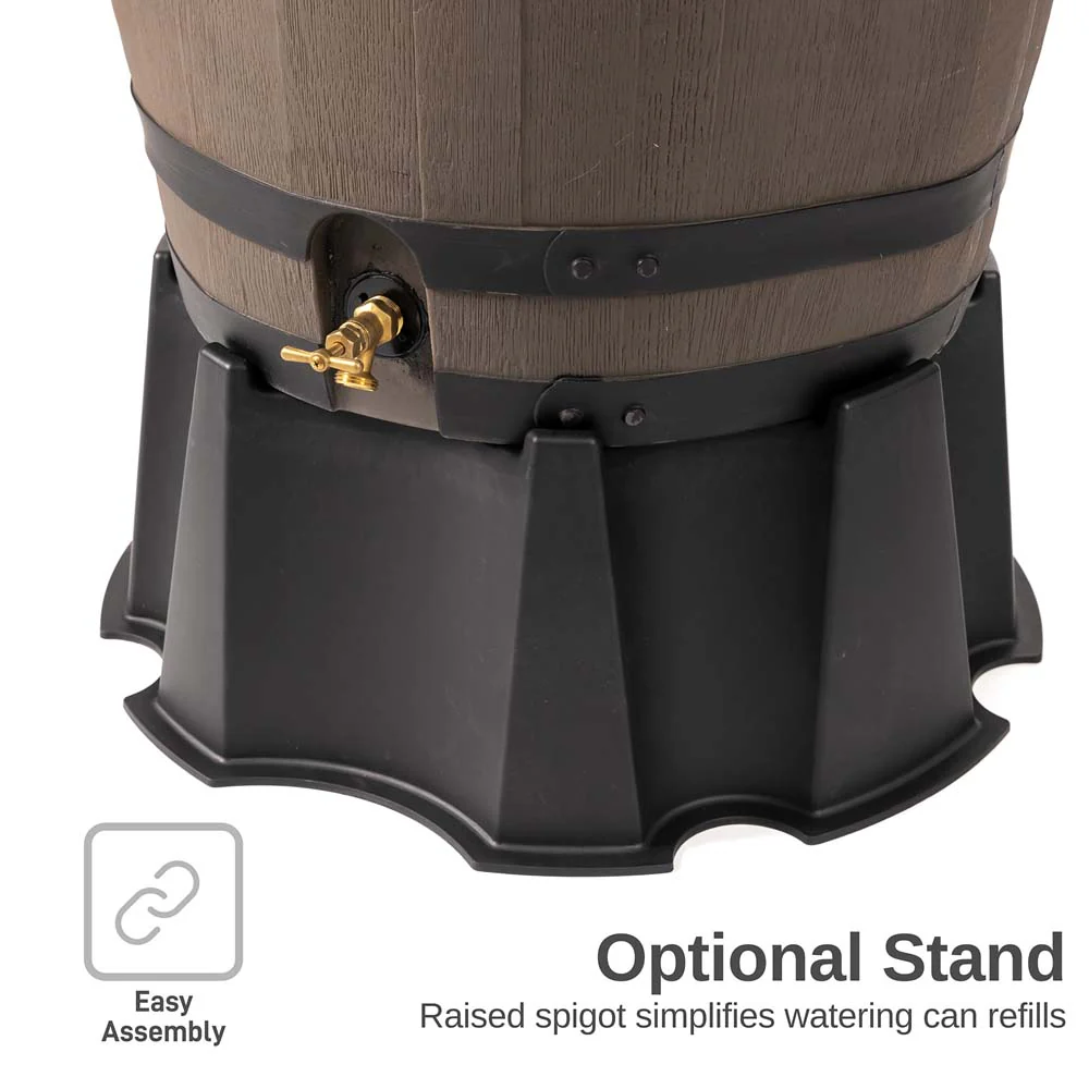 55 Gallon Premium Flat Back Rain Barrel - Image 4