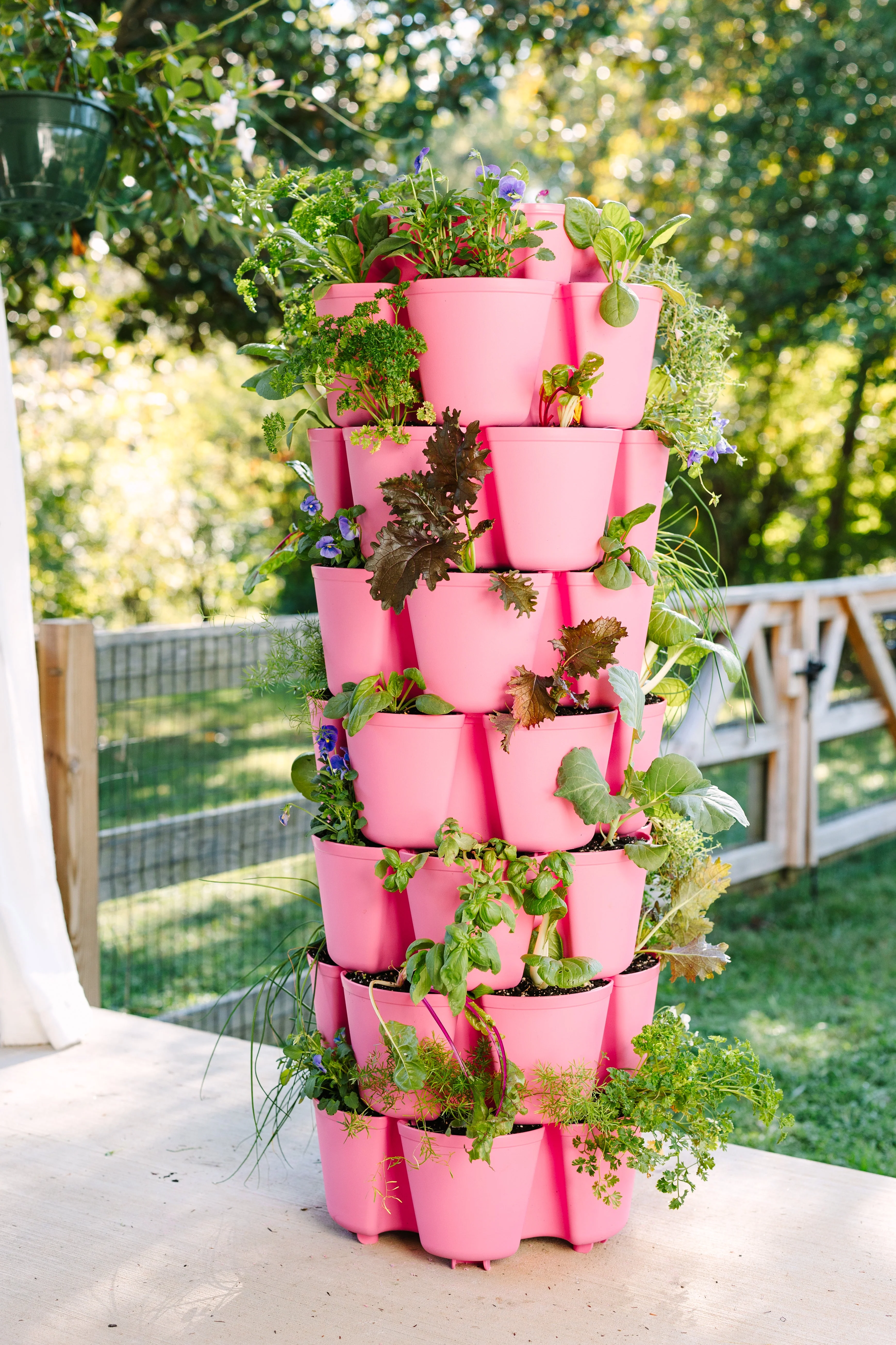 7 Tier GreenStalk Garden Leaf Vertical Planter - Basic Texture - Image 9