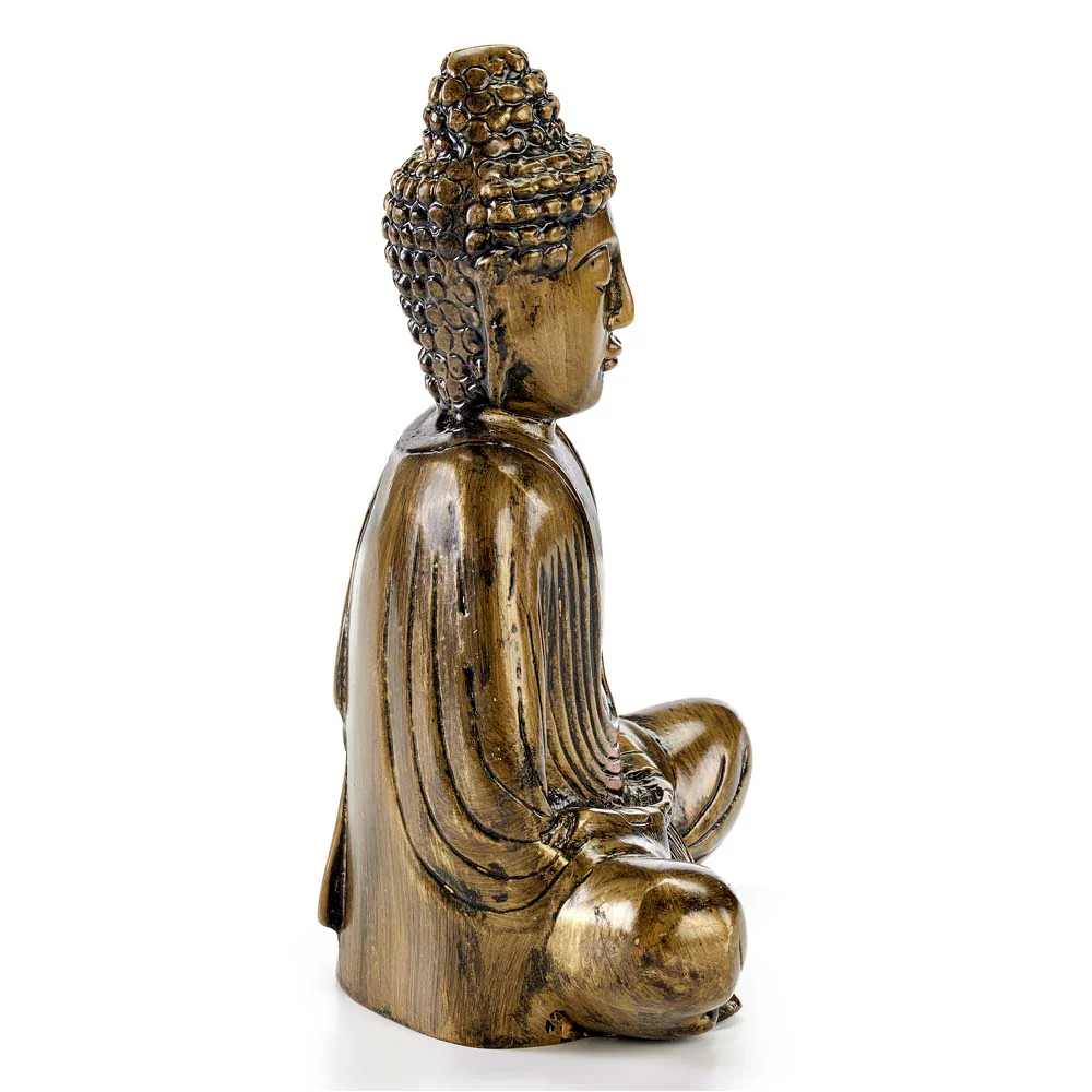 8" Meditating Buddha Statue - Image 4