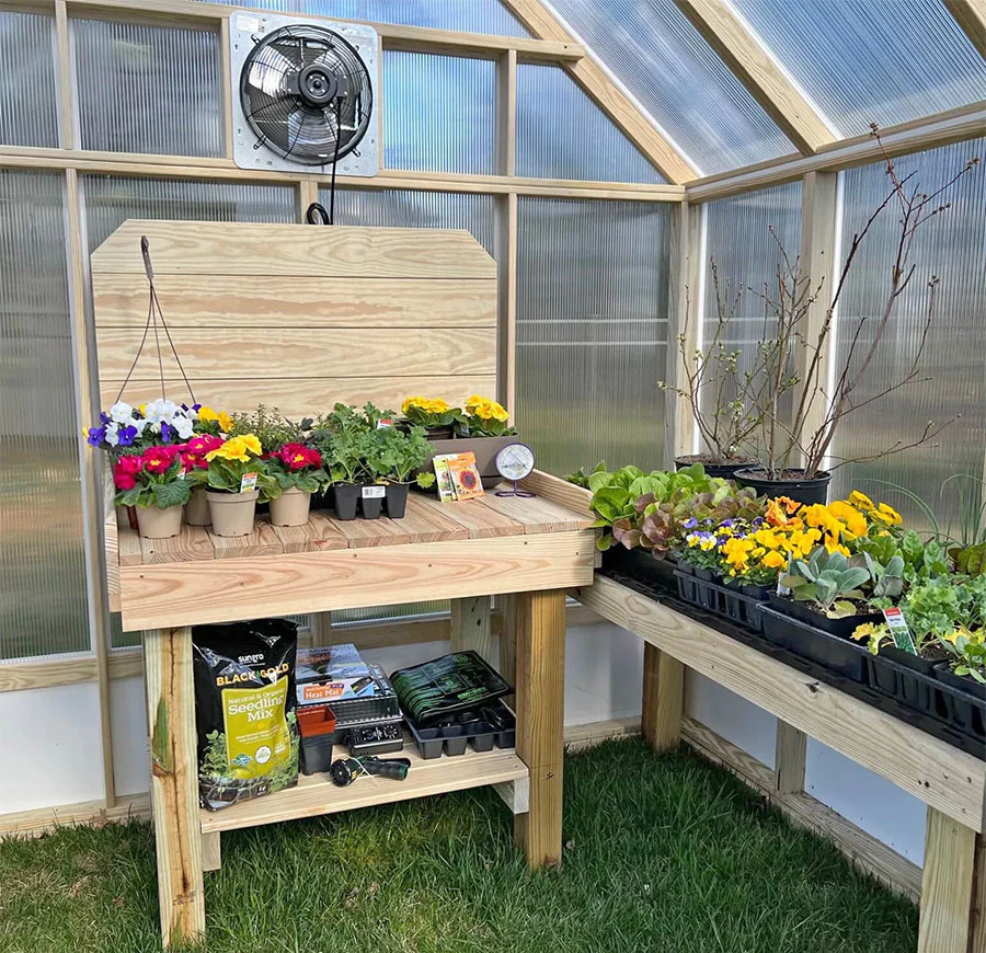 8 x 12 Amish Crafted Greenhouse - Image 5
