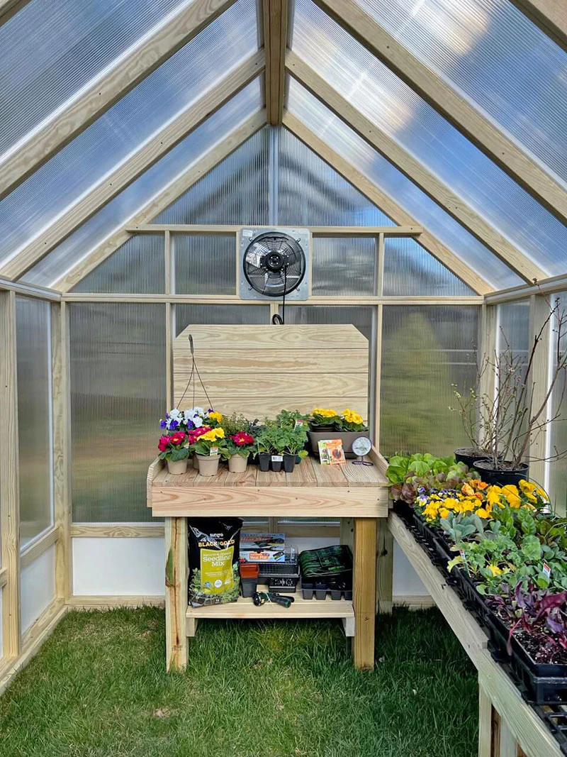 8 x 12 Amish Crafted Greenhouse - Image 6