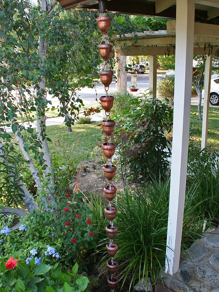 Acorn Cups Rain Chain - Image 3