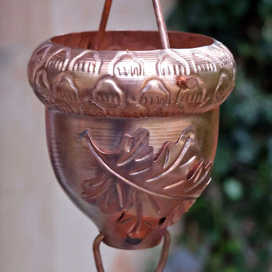 Autumn Oak Rain Chain - Image 3
