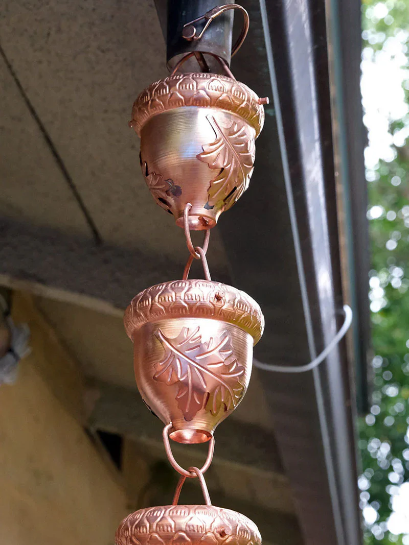 Autumn Oak Rain Chain - Image 5