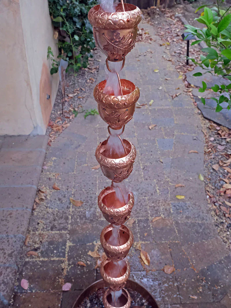 Autumn Oak Rain Chain - Image 6