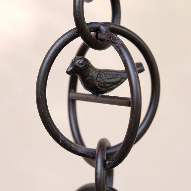 Bird in a Cage Rain Chain - Image 4