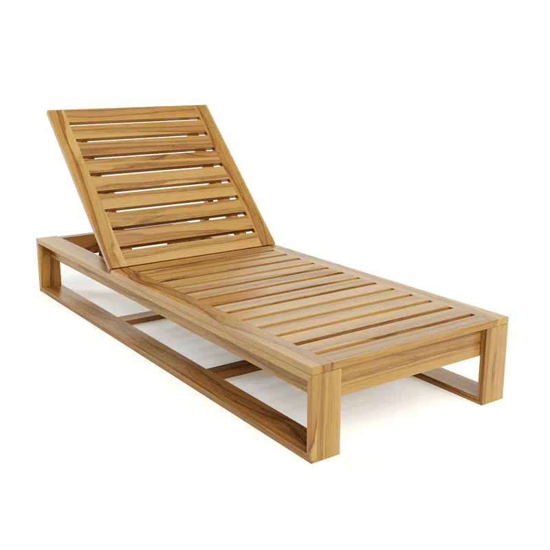 Casares Teak Chaise Lounge