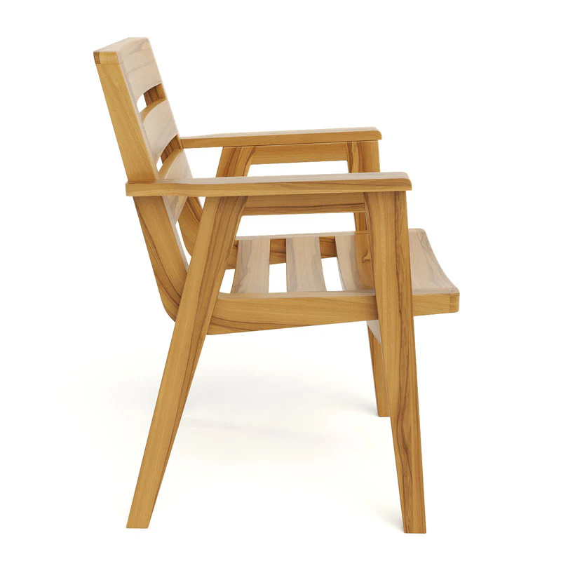 Casares Teak Dining Chair with Armrest - Image 3
