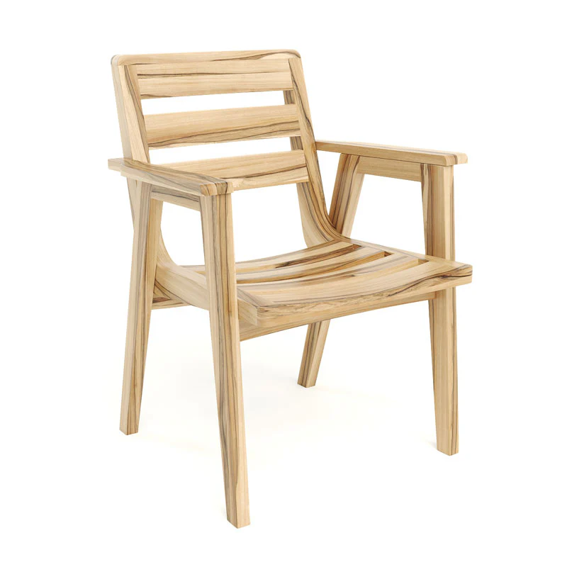 Casares Teak Dining Chair with Armrest - Image 4