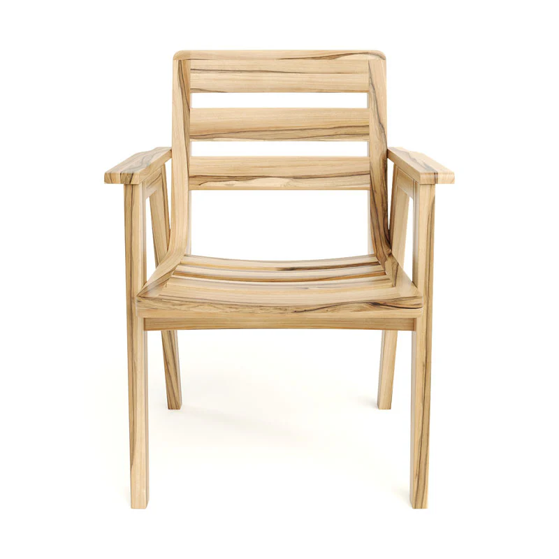 Casares Teak Dining Chair with Armrest - Image 5