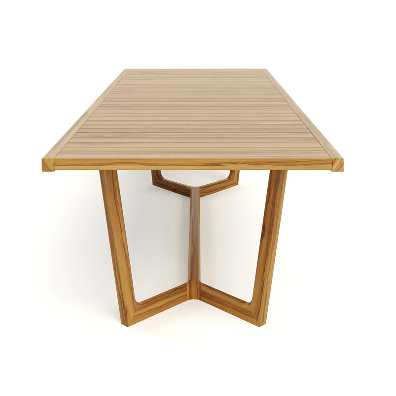 Casares Teak Dining Table with Slatted Top - Image 2