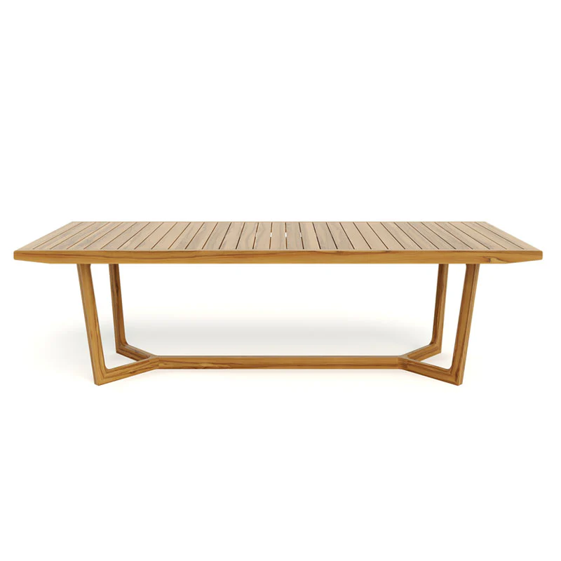 Casares Teak Dining Table with Slatted Top - Image 3