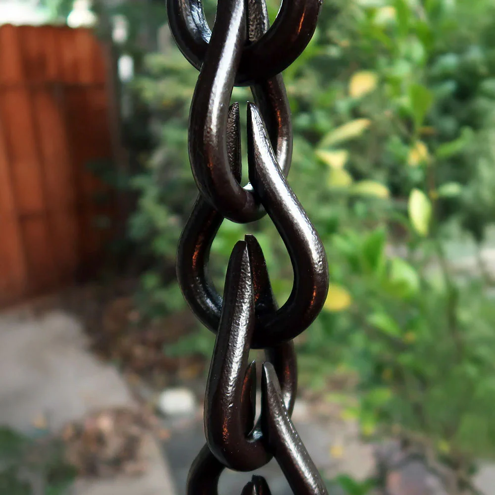 Cast Aluminum Droplet Rain Chain - Image 4