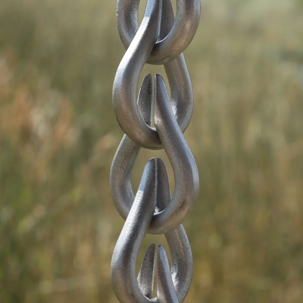Cast Aluminum Droplet Rain Chain - Image 7