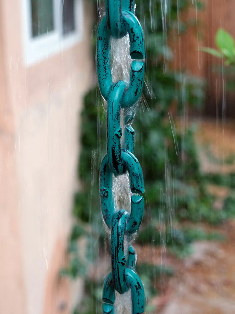 Cast Oval Links Rain Chain - Image 10