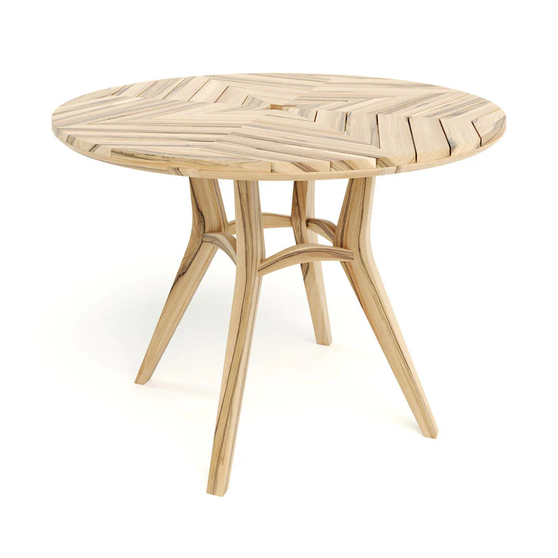Chontales Round Teak Dining Table - Image 2