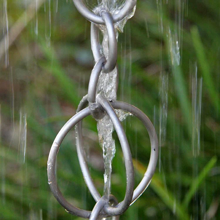 Circles Link Rain Chain - Image 4
