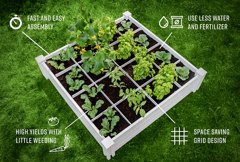 Classic 4x4x11 Garden Bed with GroGrid - Image 7