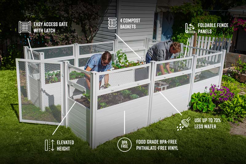 Classic 8x12 Keyhole Composting Garden - Image 9