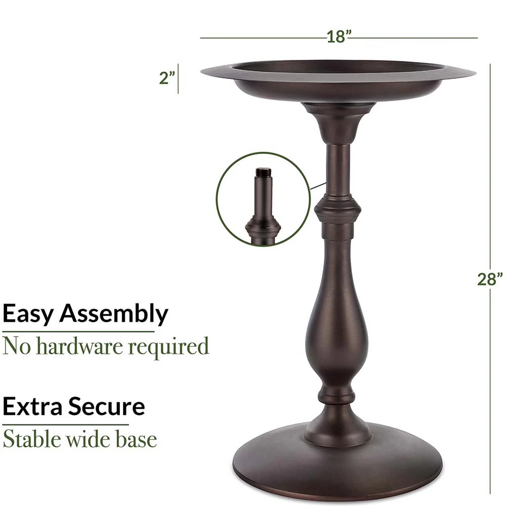 Classic Bird Bath Pedestal - Image 3