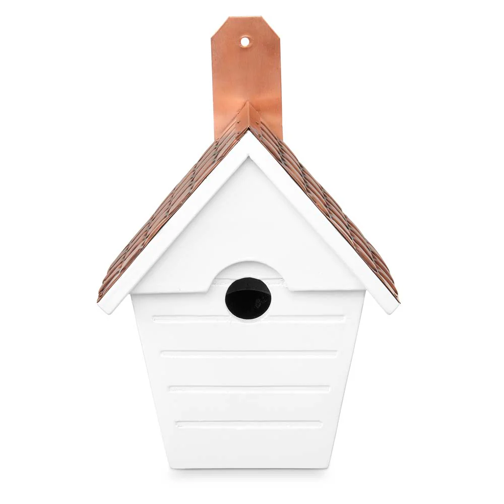 Classic Cottage Bird House - Copper Shingled Roof - Image 2