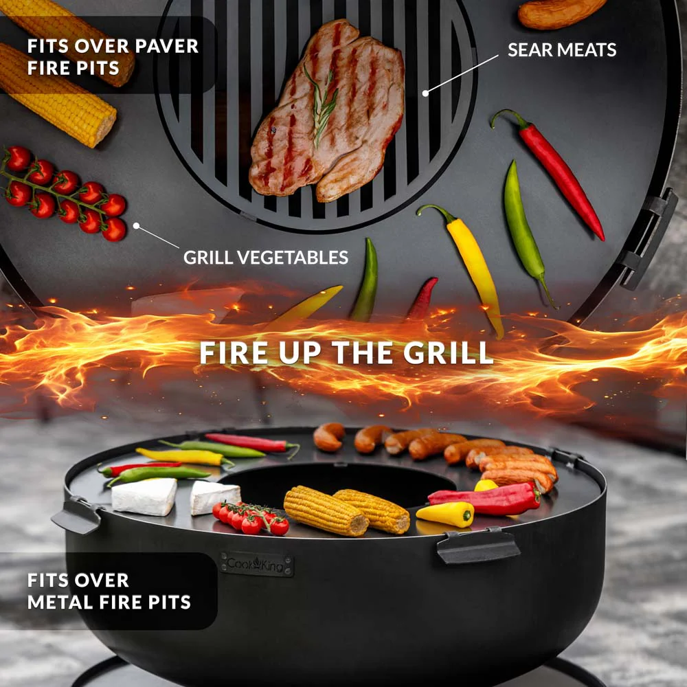 Cooking Grill Plate Accessory for Fire Pits and Paver Fire Pits - Image 4
