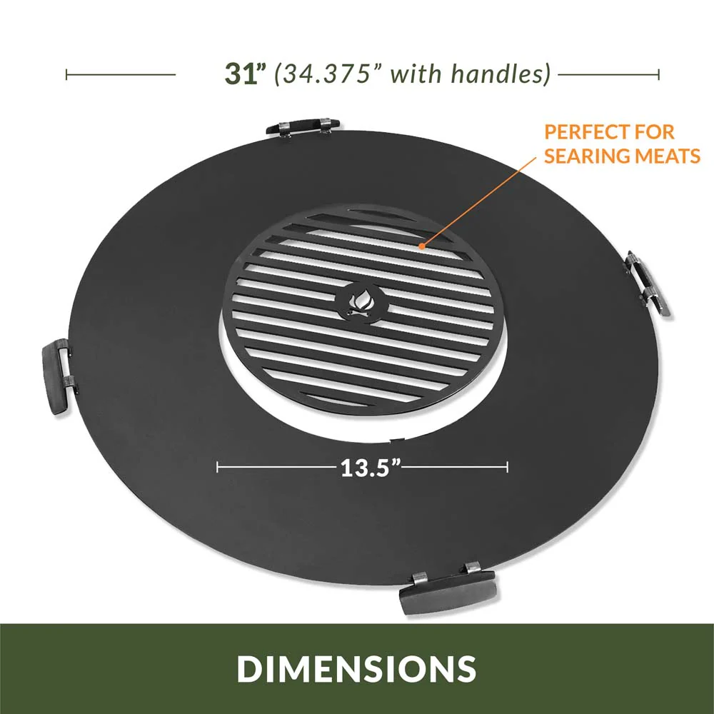 Cooking Grill Plate Accessory for Fire Pits and Paver Fire Pits - Image 7