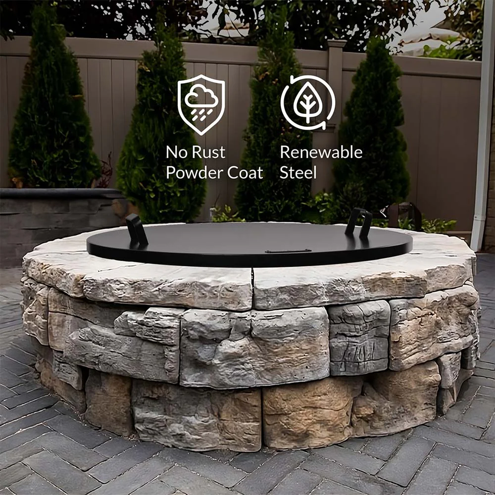 Cover Lid for Outdoor Fire Pits and Paver Fire Pits - Image 4