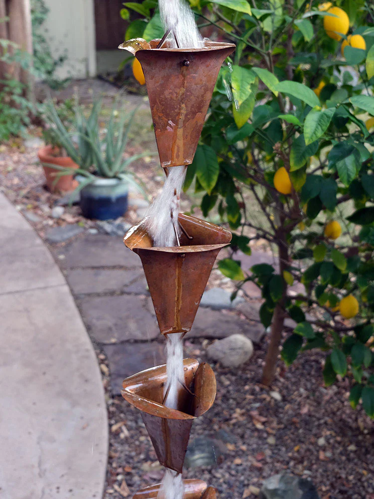 Desert Flower Cup Rain Chain™ - Image 2