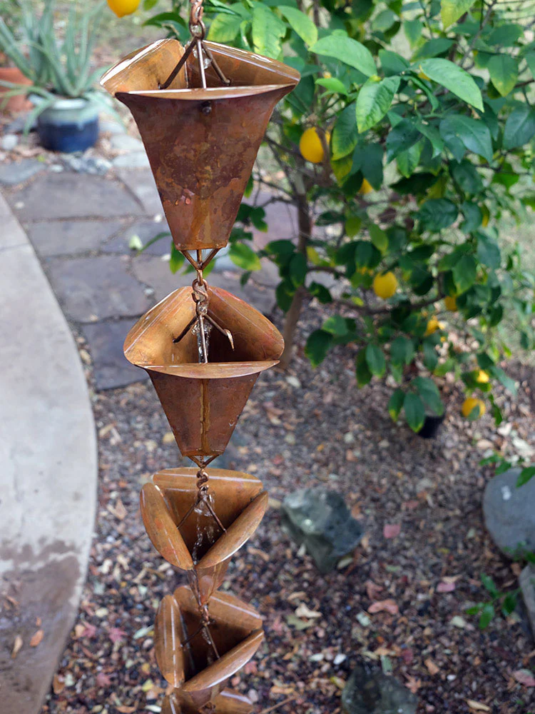 Desert Flower Cup Rain Chain™ - Image 3
