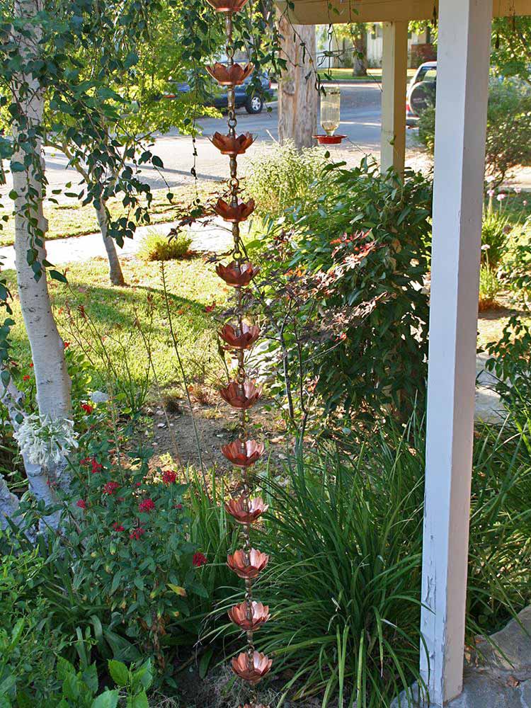 Double Lotus Rain Chain - Image 4