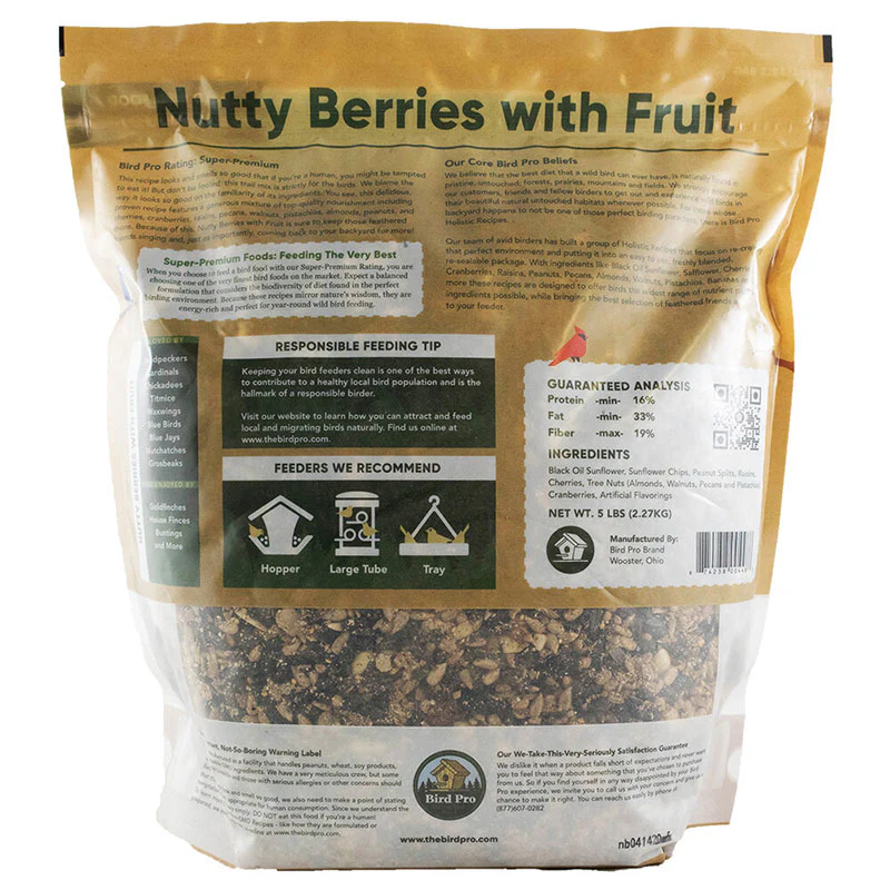Easy Fill Bird Feeder - Bird Pro Nutty Berries with Fruit Bundle - Image 3