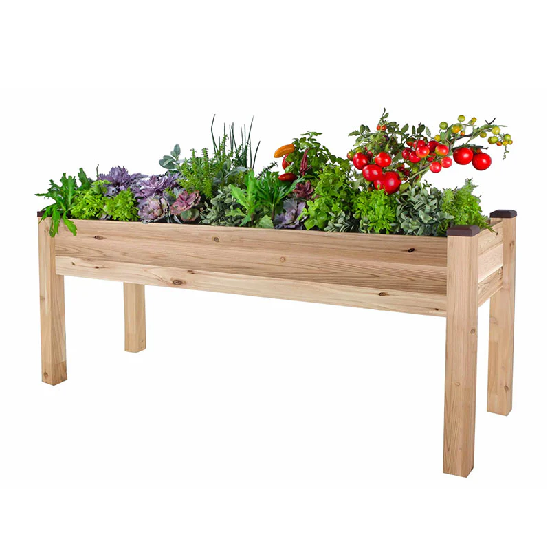 Elevated Cedar Planter (23" x 72" x 30")