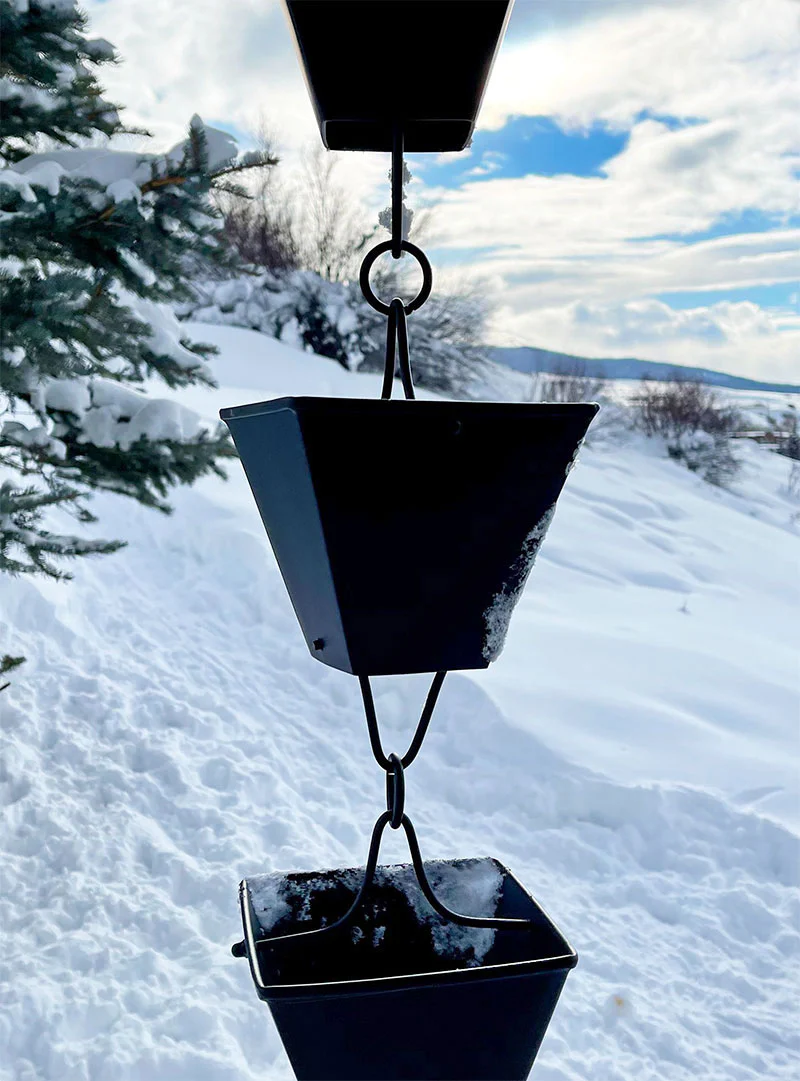 Extra Large Square Cups Rain Chain - Image 9
