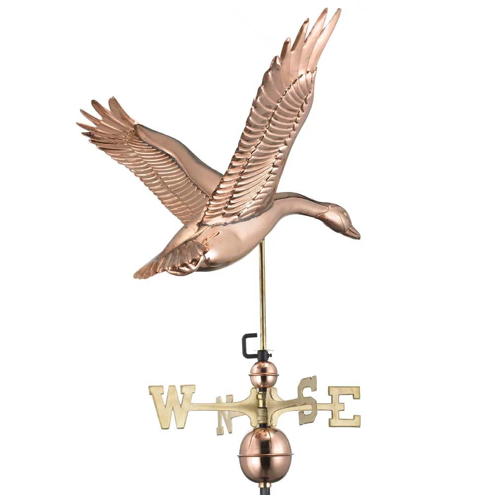 Feathered Goose Weathervane - Pure Copper - Image 2