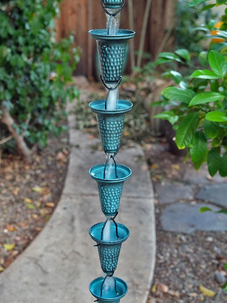 Flared Cups Rain Chain - Image 10