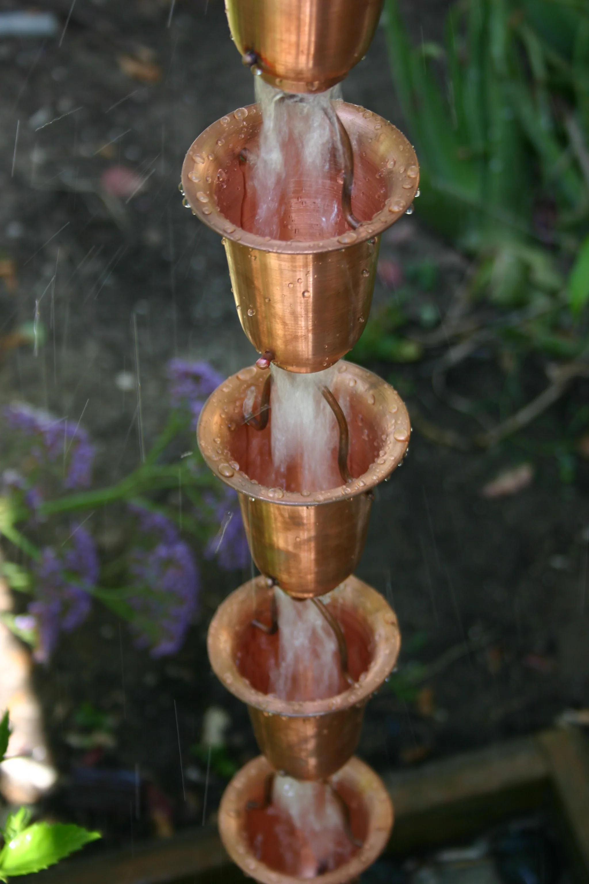 Flared Cups Rain Chain - Image 4