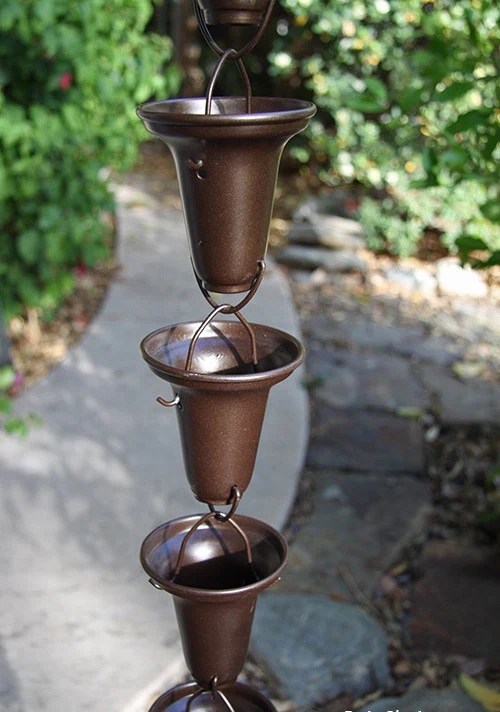 Flared Cups Rain Chain - Image 6